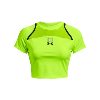 UA RUN ANYWHERE CROP SS-GRN