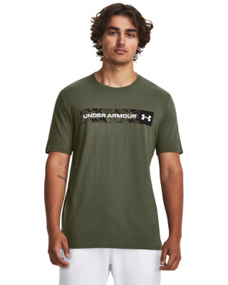 UA CAMO CHEST STRIPE SS