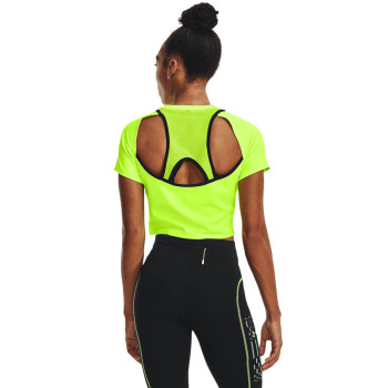 UA RUN ANYWHERE CROP SS-GRN 
