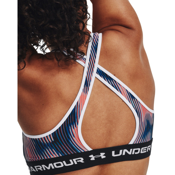 Women's Armour® Mid Crossback Printed Sports Bra