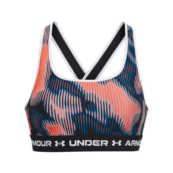 Women's Armour® Mid Crossback Printed Sports Bra