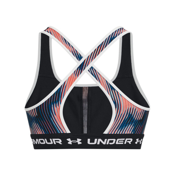 Women's Armour® Mid Crossback Printed Sports Bra