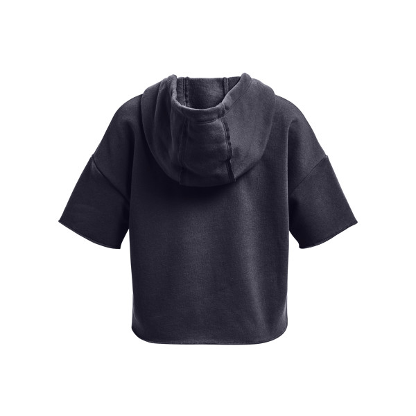 Girls' Project Rock Rival Fleece Script Short Sleeve Hoodie