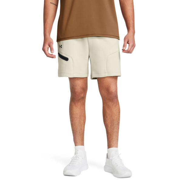 UA UNSTOPPABLE FLC SHORTS-BRN