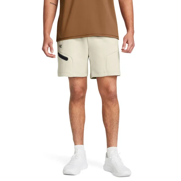 UA UNSTOPPABLE FLC SHORTS-BRN 