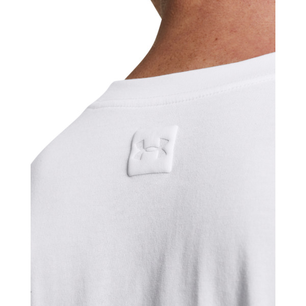 UA HW TONAL WORDMARK LS-WHT