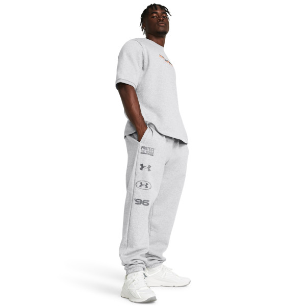 UA ESSENTIAL FLC NOV PUDDLE-GRY