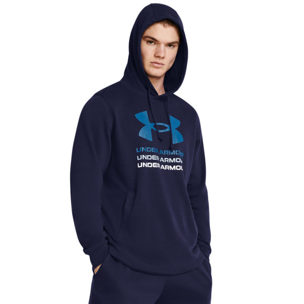 UA RIVAL TERRY GRAPHIC HOOD