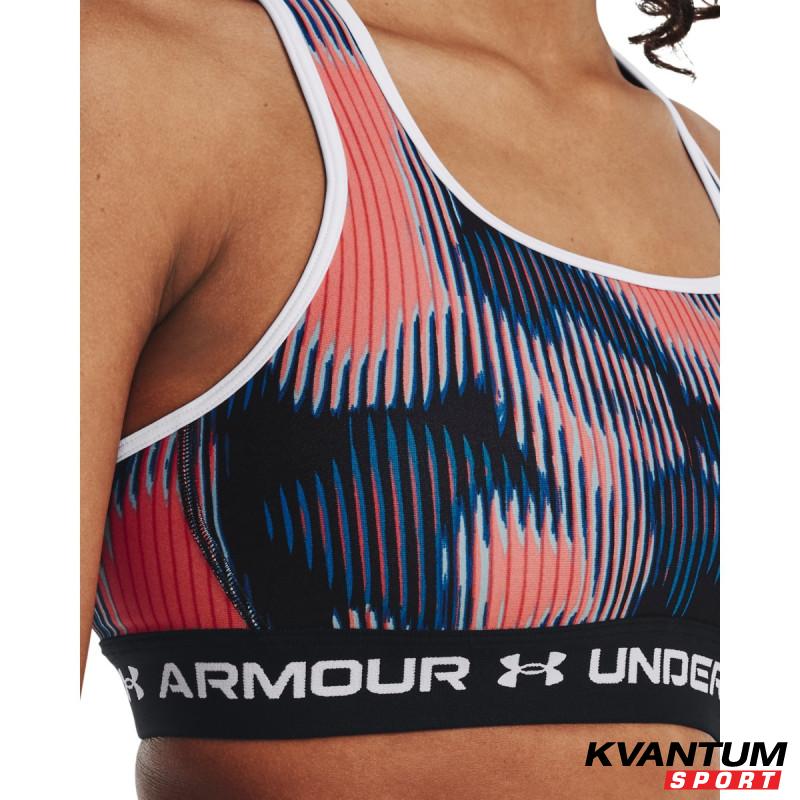 Women's Armour® Mid Crossback Printed Sports Bra