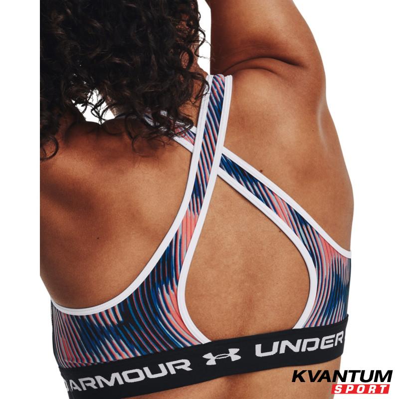 Women's Armour® Mid Crossback Printed Sports Bra