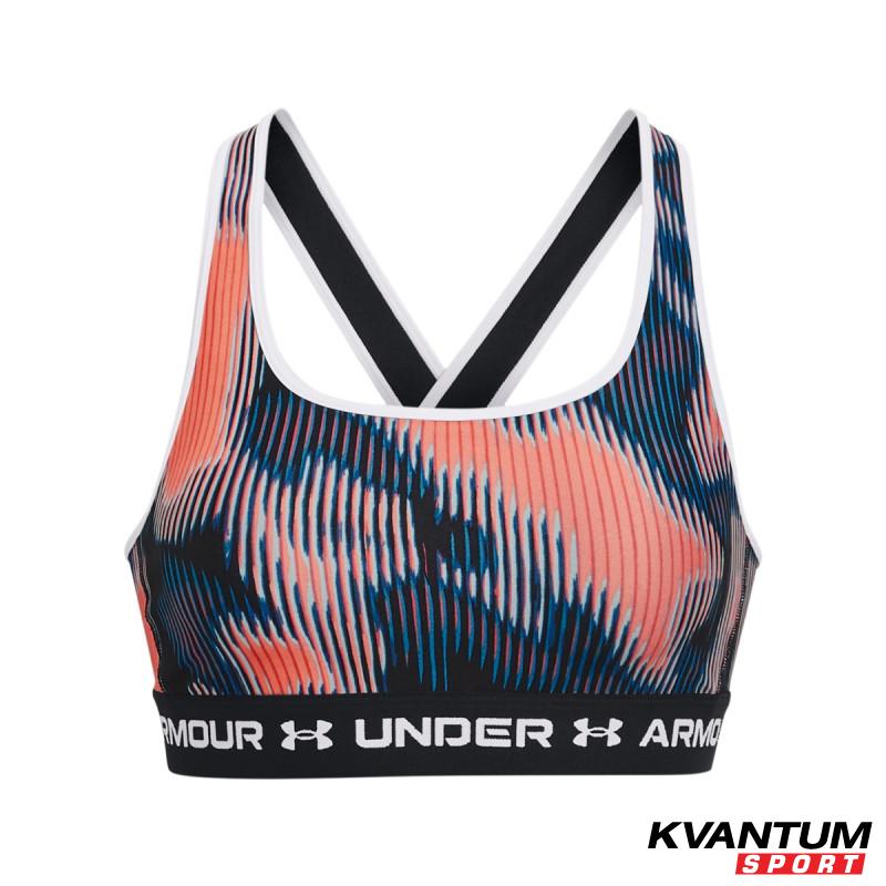 Women's Armour® Mid Crossback Printed Sports Bra 