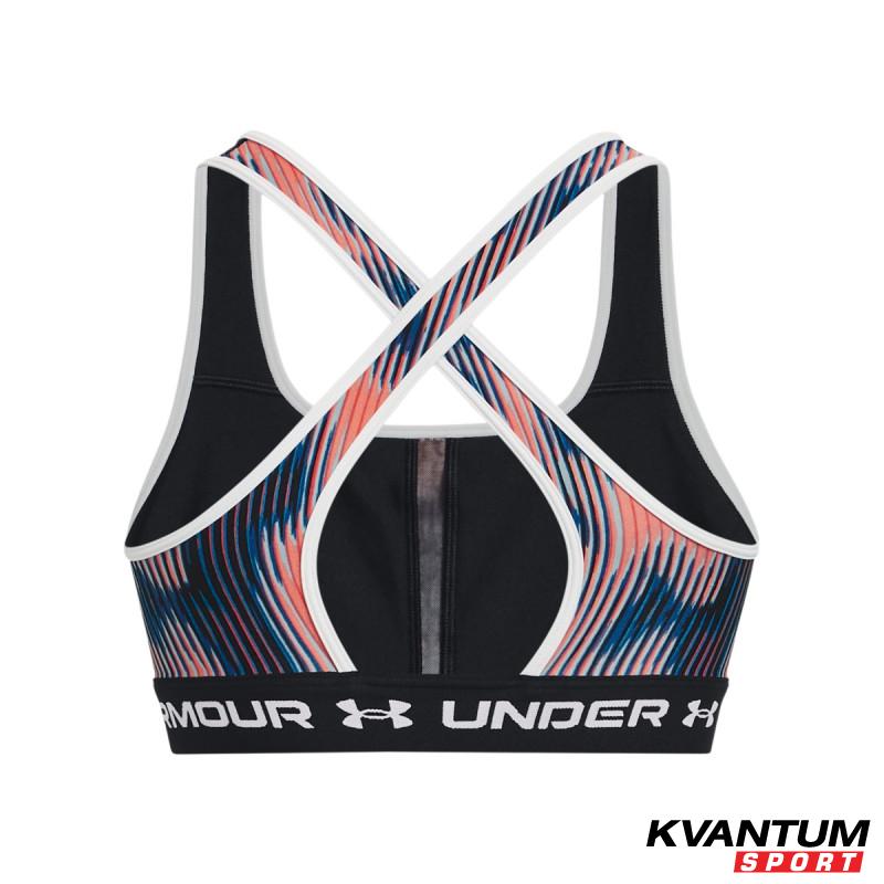 Women's Armour® Mid Crossback Printed Sports Bra