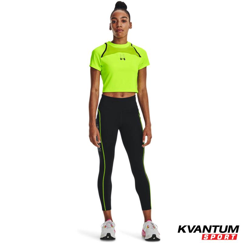UA RUN ANYWHERE CROP SS-GRN