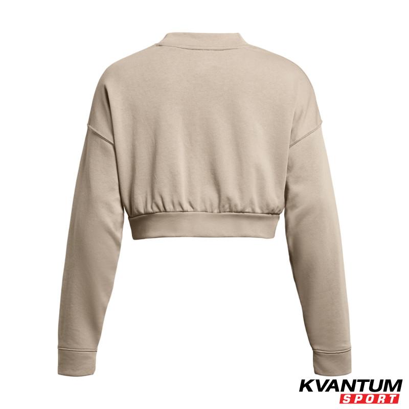 UA RIVAL TERRY OS CROP CRW