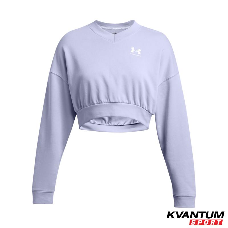 UA RIVAL TERRY OS CROP CRW