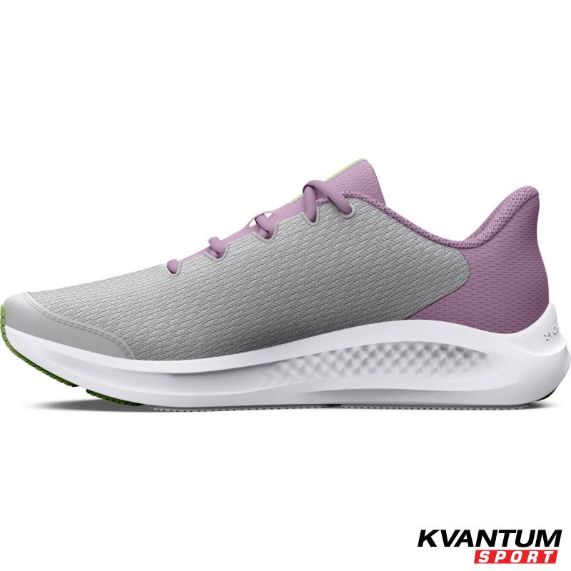 Girls' Grade School UA Charged Pursuit 3 Big Logo Running Shoes