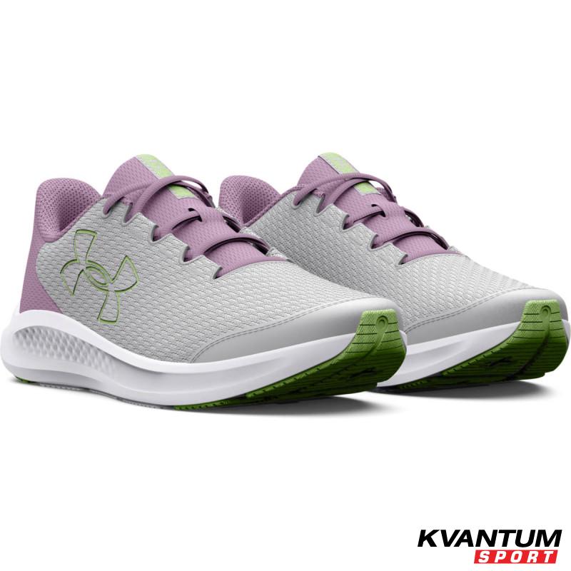 Girls' Grade School UA Charged Pursuit 3 Big Logo Running Shoes
