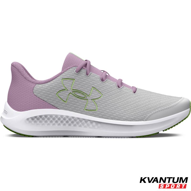 Girls' Grade School UA Charged Pursuit 3 Big Logo Running Shoes